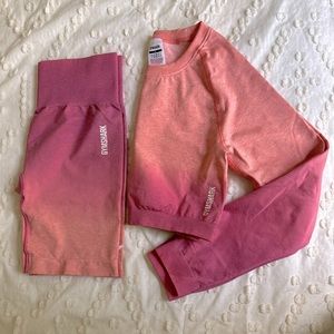 Gymshark workout set - ombré